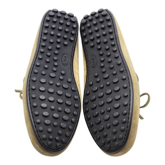 Tod's City Gommino Driving Men's Suede Loafers Light Brown UK 6 US 7.5 - $695 - Picture 6 of 7